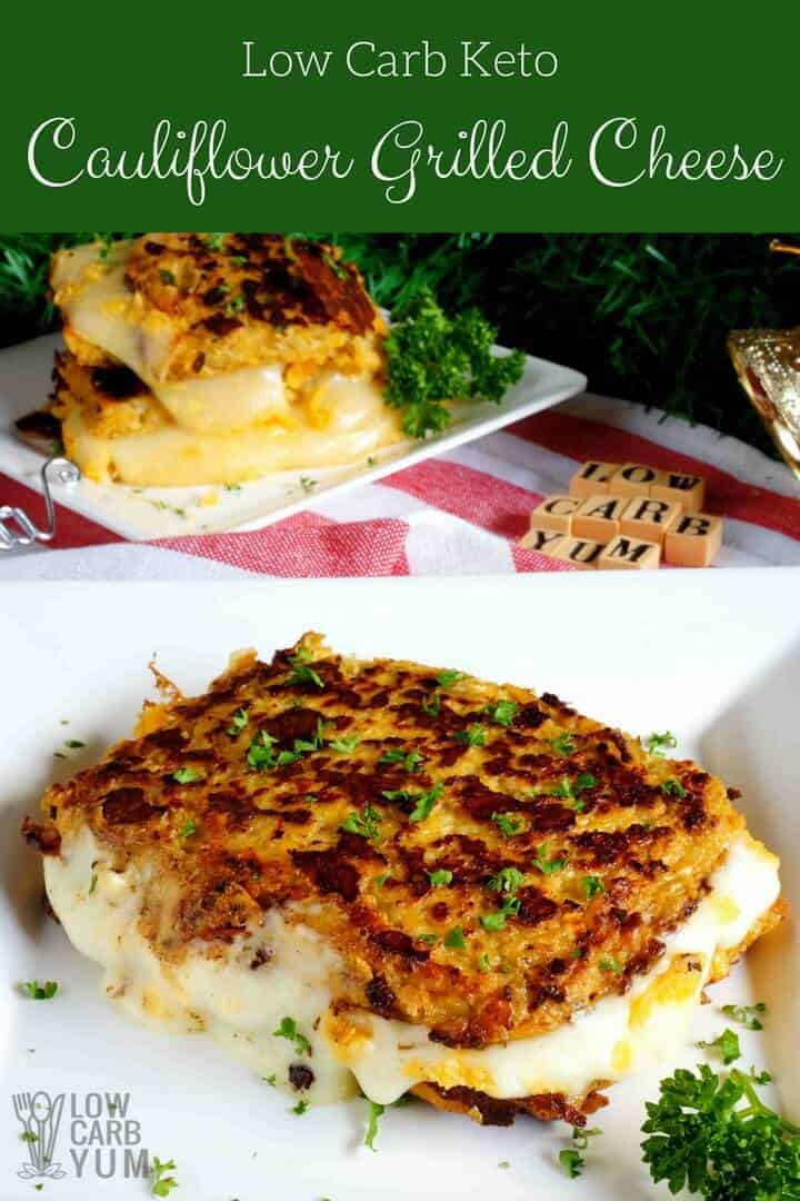 KETO GRILLED CHEESE SANDWICH WITH CAULIFLOWER BREAD – LowCarbDietWorld
