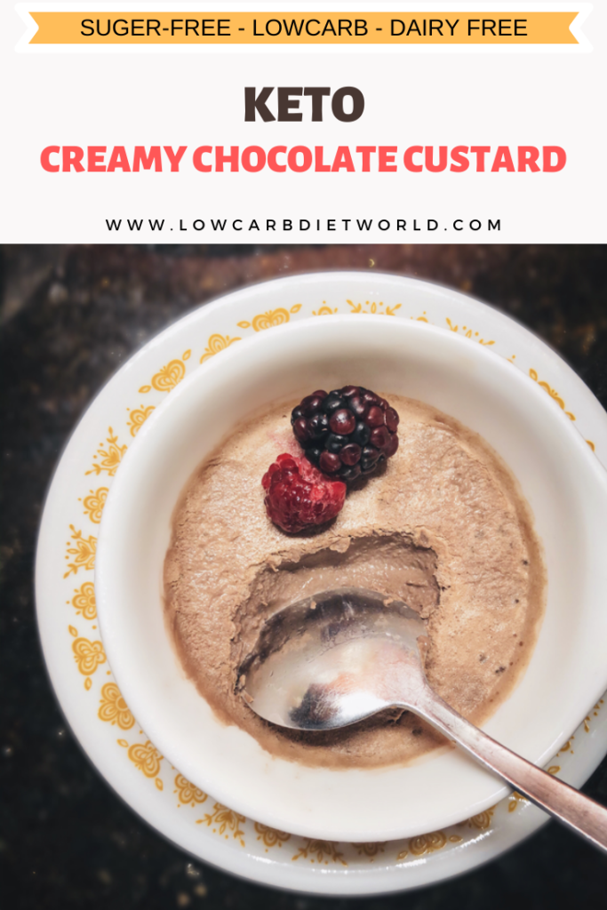 Keto Creamy Chocolate Custard