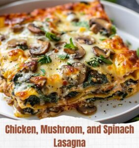 Chicken, Mushroom, and Spinach Lasagna – LowCarbDietWorld