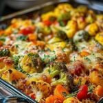 Cheesy Roasted Veggie & Cheddar Casserole