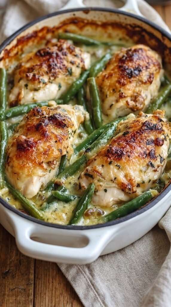 Ruth’s Chris Chicken and Green Bean Bake