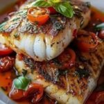 Pan-Seared Mediterranean Cod in Tomato Basil Sauce