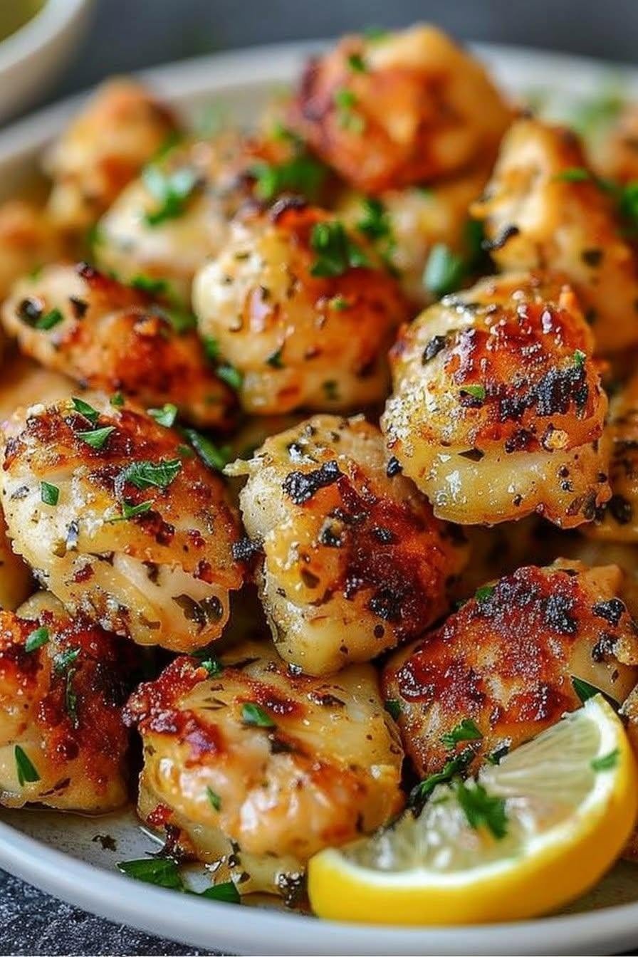 Lemon & Garlic Chicken Bites